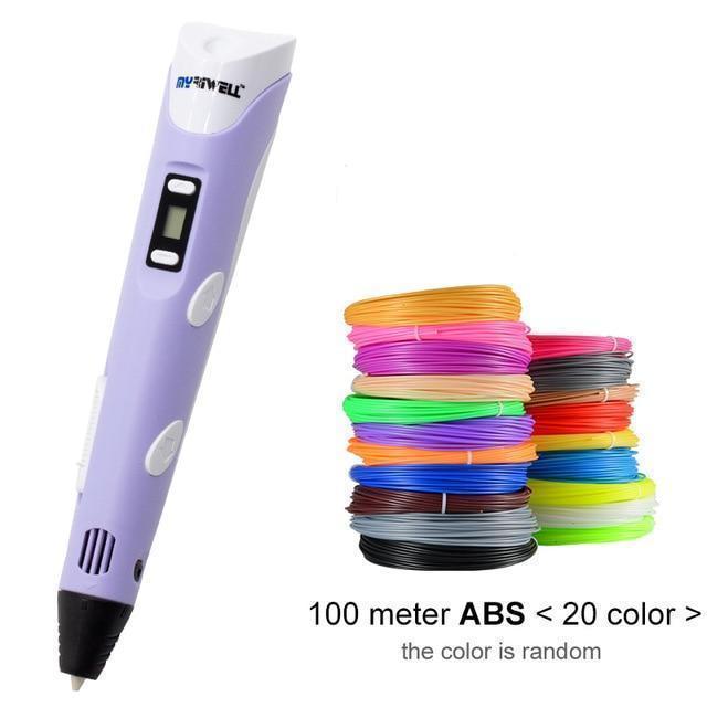 Bestsellrz® 3D Printing Pen For Kids Professional ABS PLA Filament- Inksie™ 3D Pens Purple / US / 100m Inksie™