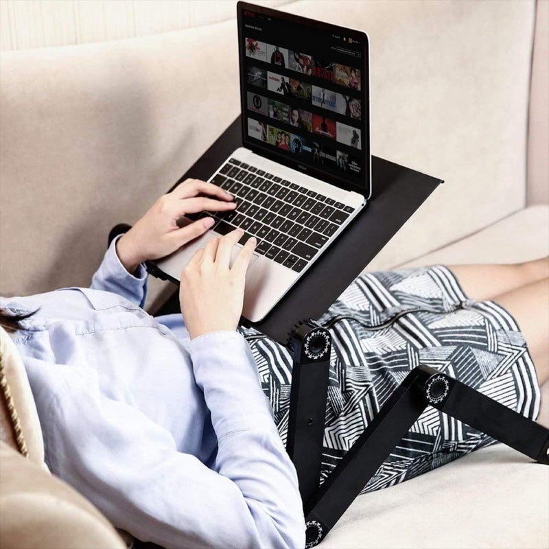 Bestsellrz® Adjustable Laptop Table Computer Lap Desk for Bed Recliner Book Tray- Desky™ Laptop Desks With Mousepad Desky™