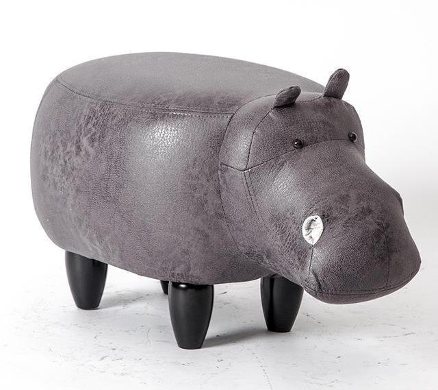 Bestsellrz® Animal Hippo Storage Ottoman Stool - Happy-Hippo™ Stools & Ottomans Grey Standard Happy-Hippo™