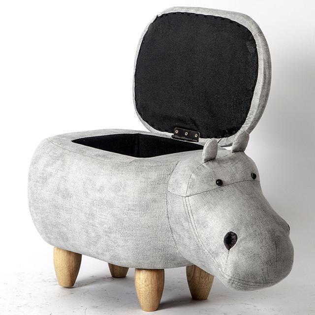 Bestsellrz® Animal Hippo Storage Ottoman Stool - Happy-Hippo™ Stools & Ottomans Happy-Hippo™