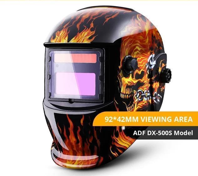 Bestsellrz® Auto Darkening Welding Helmet Solar Powered Mask Lightweight - Armoxo™ Auto Darkening Helmet Fire Skull Armoxo™