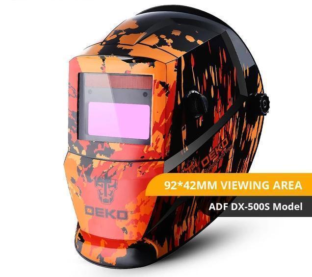Bestsellrz® Auto Darkening Welding Helmet Solar Powered Mask Lightweight - Armoxo™ Auto Darkening Helmet Orange/Yellow Abstract Armoxo™
