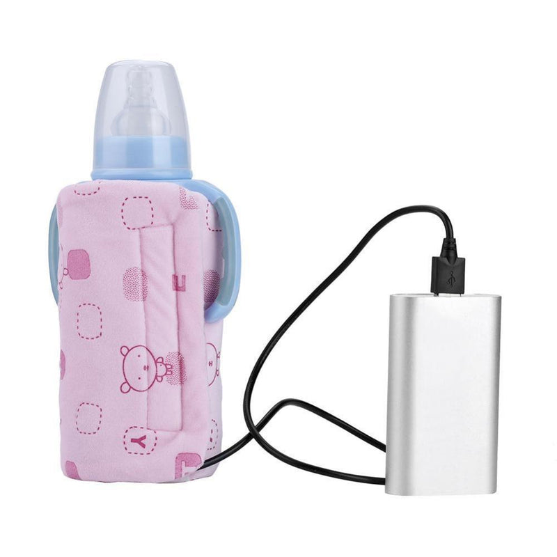 Lionelo Thermup Go Pink Baby — portable bottle warmer