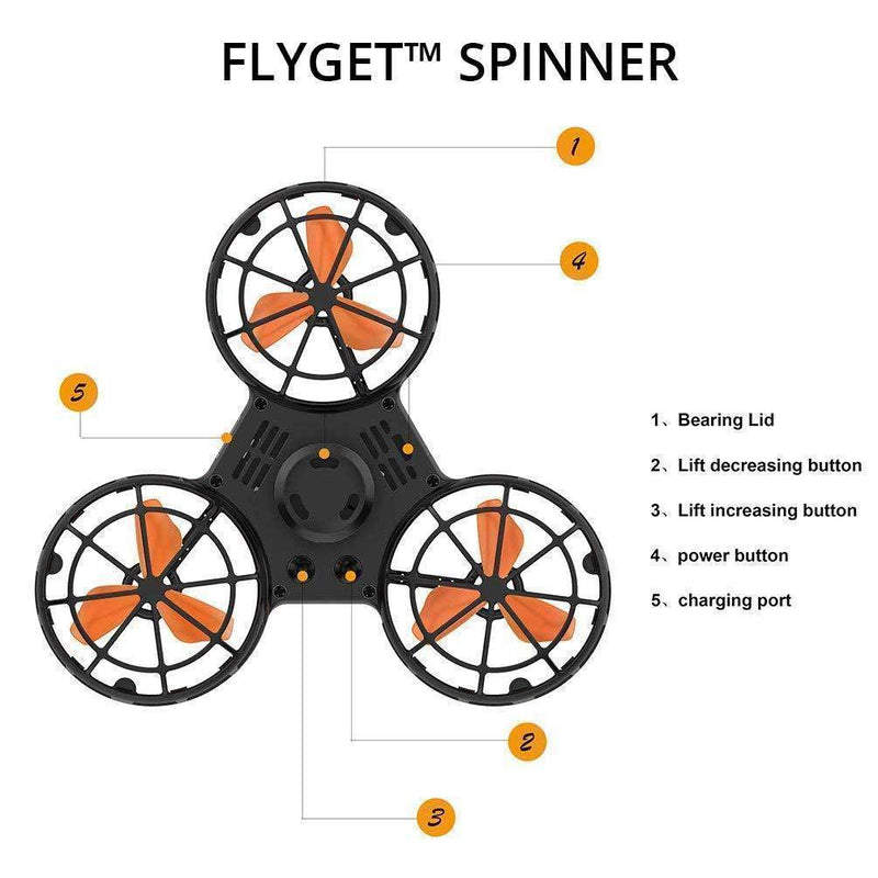 Bestsellrz® Best Flying Fidget Spinner for Anxiety and Stress Relief Cool Toys- Flyget™ Fidget Spinner FlyGet™ Spinner