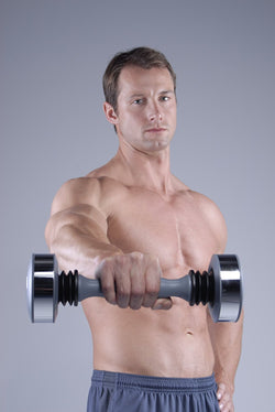 Bestsellrz® Bicep Dumbbell Shaker Arm Workout for Men Tricep Toner - Physus™ Shake Weight Dumbbells Gray - For Men Physus™