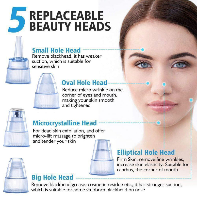 Bestsellrz® Blackhead Removal Tool Extractor Microdermabrasion Pore Vacuum DIY Face Skin Care Tools VaClean™