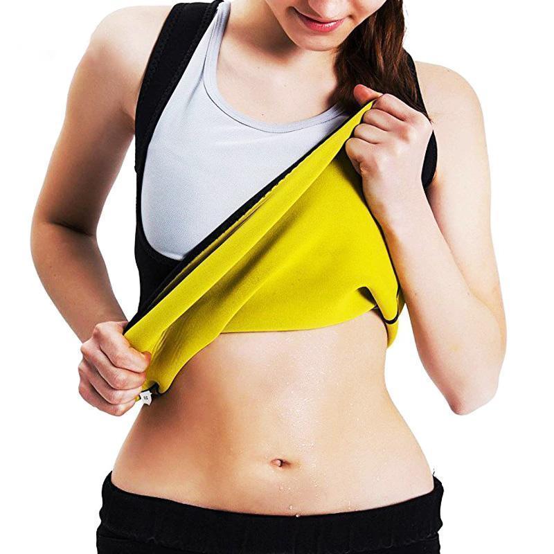 Bestsellrz® Body Shaper For Women Hot Sweat Slimming Vest - Sweat Vest™ Compression Shirt M / Black & Yellow Sweat Vest™