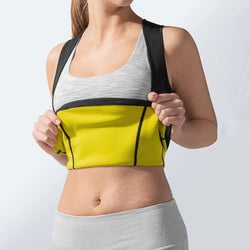 Bestsellrz® Body Shaper For Women Hot Sweat Slimming Vest - Sweat Vest™ Compression Shirt S / Black & Yellow Sweat Vest™