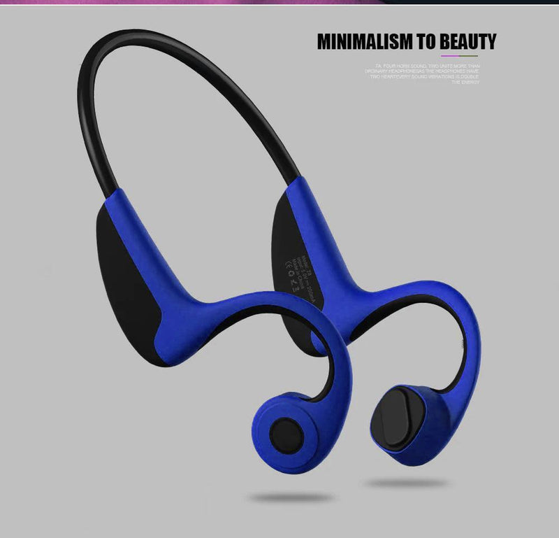 Bestsellrz® Bone Conduction Headphones Bluetooth Wireless Headset - Vibsonix™ Bone Conduction Headphones Blue Vibsonix™ Headphones