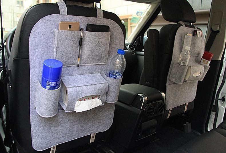 Bestsellrz® Car Back Seat Organizer Car Storage Hanging Seat - CleanCar™ Car Seat Organizer Silver CleanCar™ - Backseat Organizer