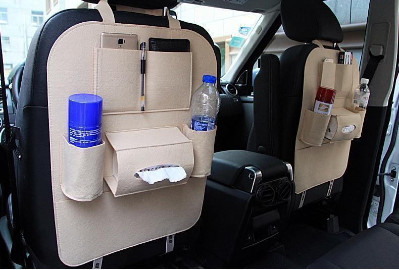 Bestsellrz® Car Backseat Organizer - CleanCar™ Car Seat Organizer Beige CleanCar™ - Backseat Organizer
