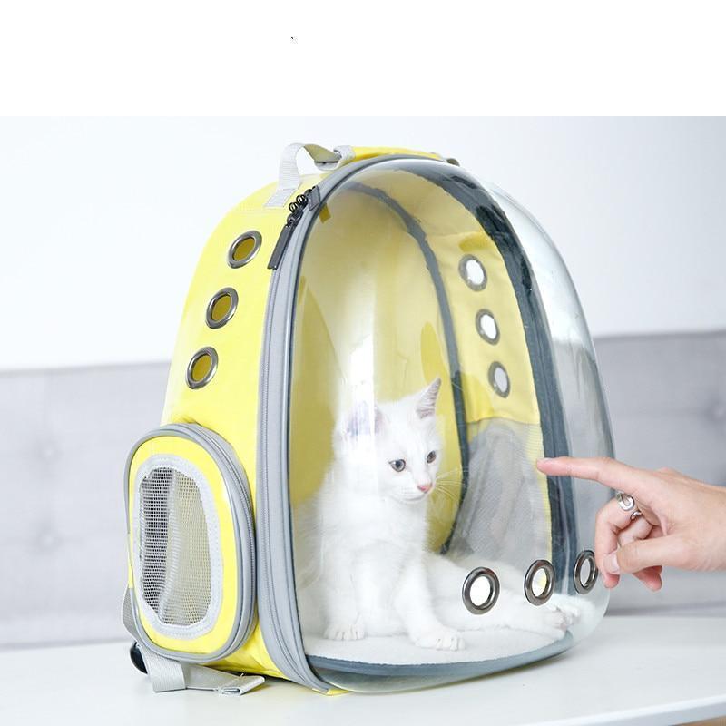 Bestsellrz® Cat Backpack Bag Carrier See Through Cat Carrying Backpack for Dogs - DEN™ Pet Carriers DEN™