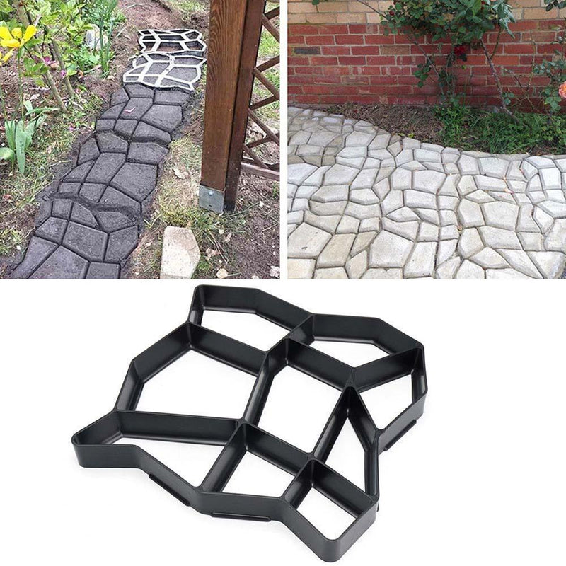 Bestsellrz® Concrete Stepping Stone Molds DIY Pavers Path Maker - Moldium™ Paving Molds Moldium™
