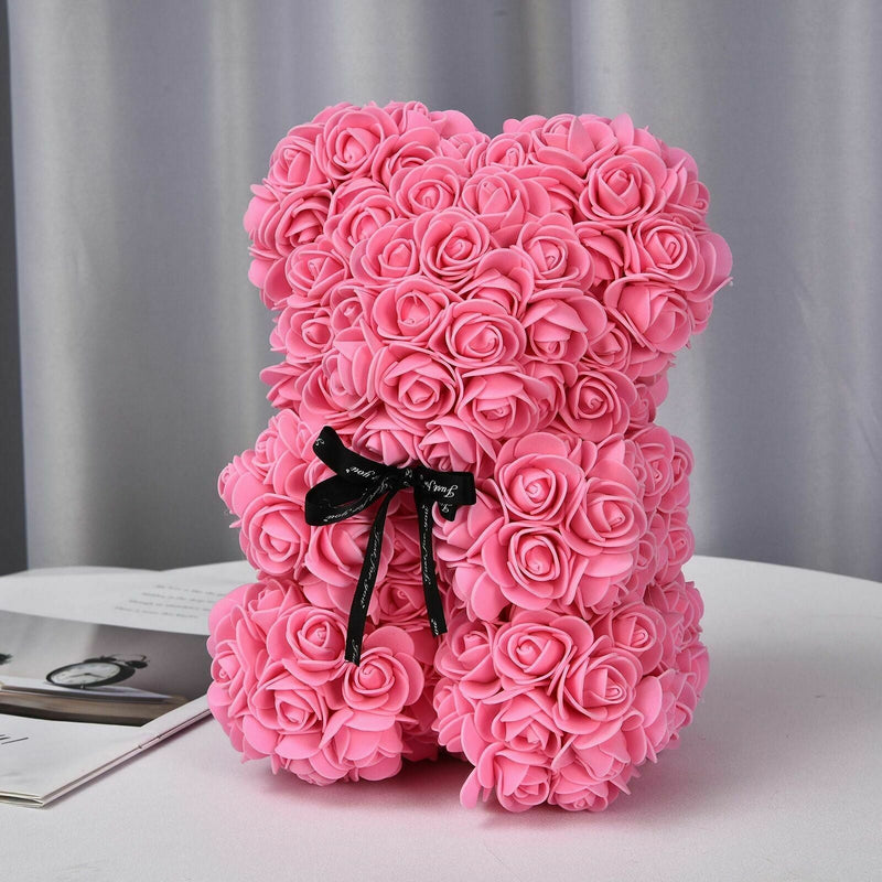 Bestsellrz® Cute Teddy Bear Toy Lovely Rose Bear Soft Toy - Snooxi™ Rose Bear Deep pink / 25cm Snooxi™