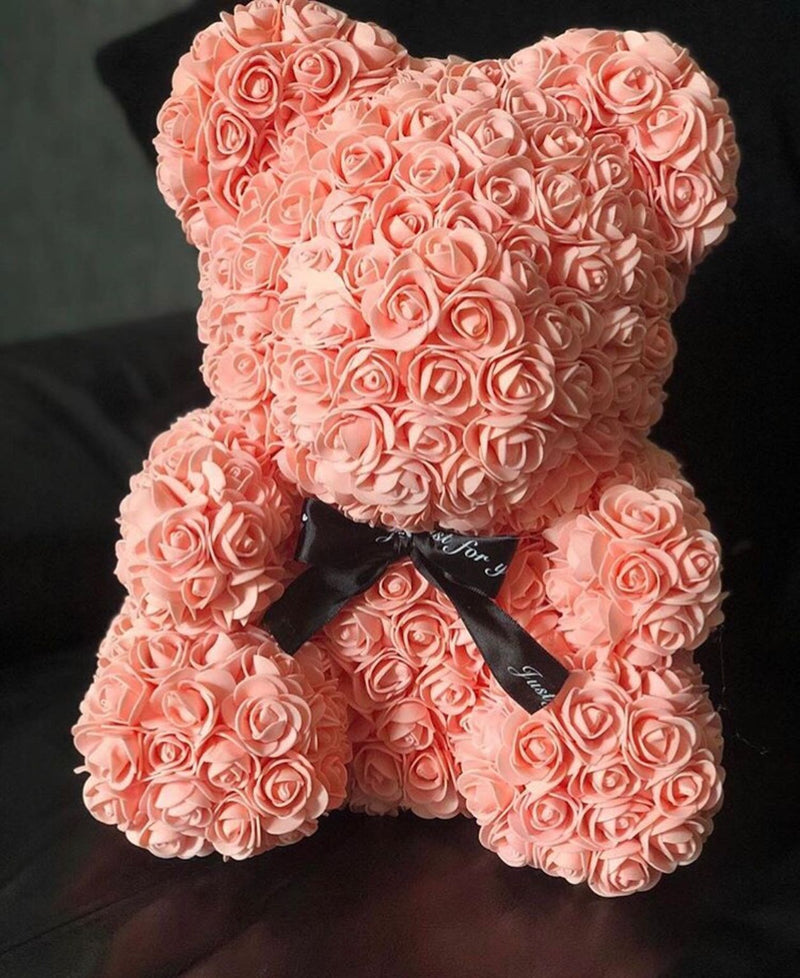 Bestsellrz® Cute Teddy Bear Toy Lovely Rose Bear Soft Toy - Snooxi™ Rose Bear Peach / 25cm Snooxi™