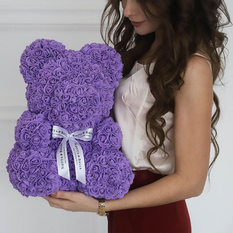 Bestsellrz® Cute Teddy Bear Toy Lovely Rose Bear Soft Toy - Snooxi™ Rose Bear Purple / 25cm Snooxi™