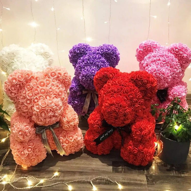 Bestsellrz® Cute Teddy Bear Toy Lovely Rose Bear Soft Toy - Snooxi™ Rose Bear Snooxi™