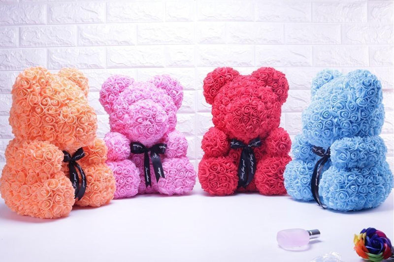 Bestsellrz® Cute Teddy Bear Toy Lovely Rose Bear Soft Toy - Snooxi™ Rose Bear Snooxi™