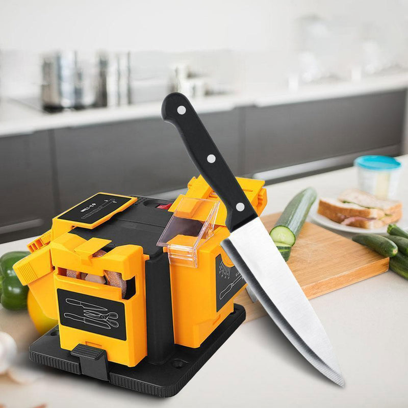 Bestsellrz® Electric Knife Sharpener Honing Tool for Scissor Drill Bit Chisel - Sharpixo™ Electric Sharpener Yellow Sharpixo™