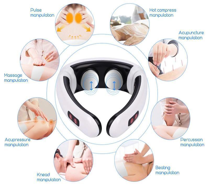 Bestsellrz® Electric Neck Massager Portable Heated Brace for Pain Relief -Cynovix™ Neck Massager Cynovix™
