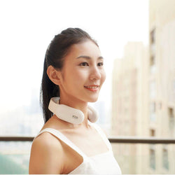Bestsellrz® Electric Neck Massager Portable Heated Pulse Brace for Pain Relief - Soothexo™ Massage & Relaxation White Soothexo™