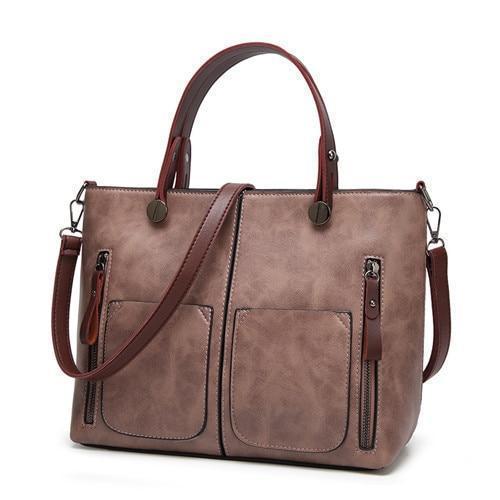Bestsellrz® Faux Leather Tote Bag Vintage Handbag For Women - Totec™ Shoulder Bags Totec™ Bag