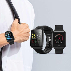 Bestsellrz® Fitness Activity Tracker Smartwatch Waterproof iOS Android -Fitsio™ Smart watches Black Fitsio™