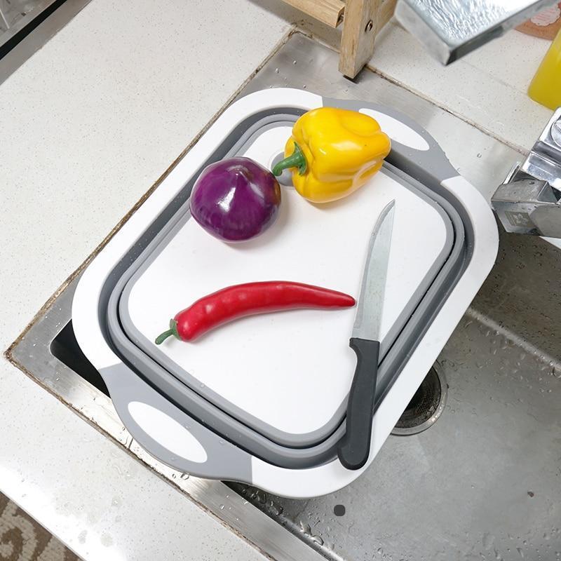 Bestsellrz® Folding Plastic Cutting Boards Chopping Dish Tub - Slinero™  Chopping Blocks Slinero™