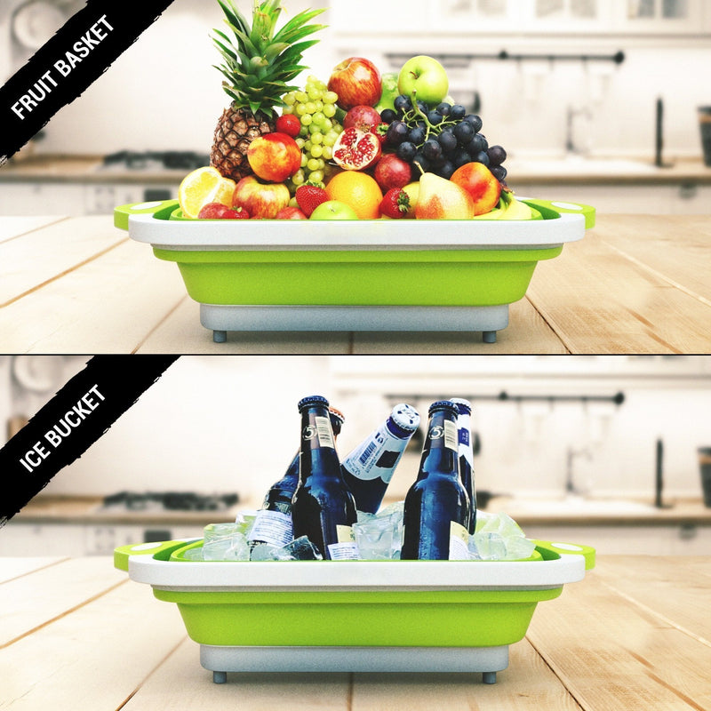 Bestsellrz® Folding Plastic Cutting Boards Chopping Dish Tub - Slinero™  Chopping Blocks Slinero™