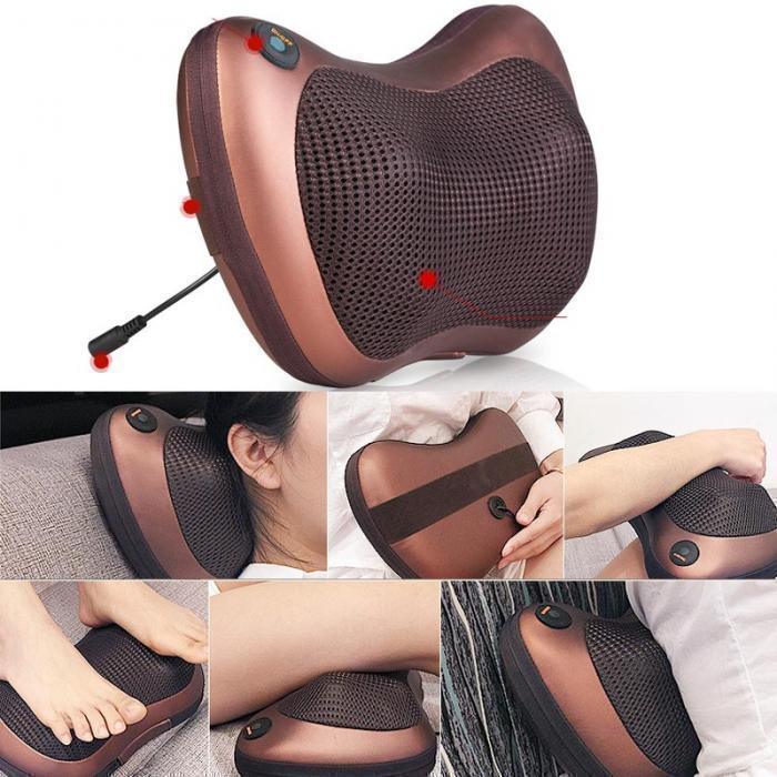 Bestsellrz® Heat Massage Device Neck Massager Pillow Shiatsu Back Massage - Intelli-Massage™ Massage & Relaxation EU Plug Intelli-Massage™