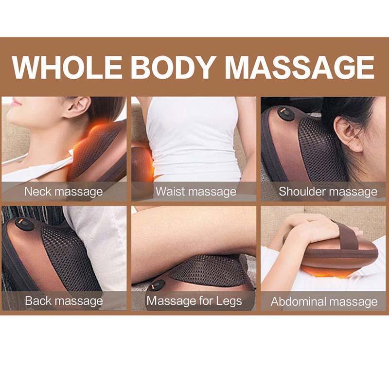 Bestsellrz® Heat Massager Device Neck Massage Pillow Shiatsu Back Massage - Intelli-Massage™ Massage & Relaxation Intelli-Massage™