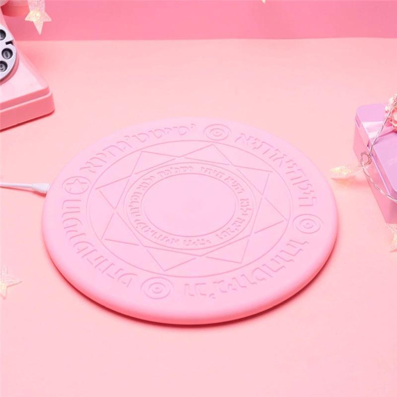 Bestsellrz® Inductive Magical QI Wireless Fast Charger - Powerix™  Smart Accessories 10W - Pink Powerix™