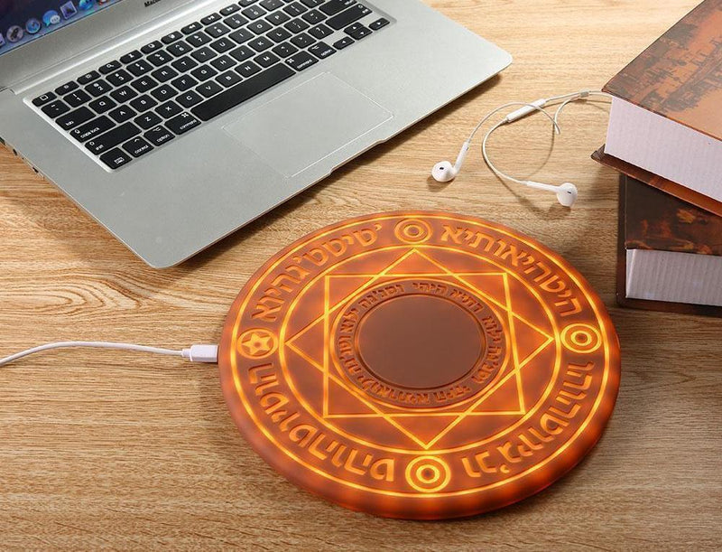 Bestsellrz® Inductive Magical QI Wireless Fast Charger - Powerix™  Smart Accessories 5W - Brown Powerix™