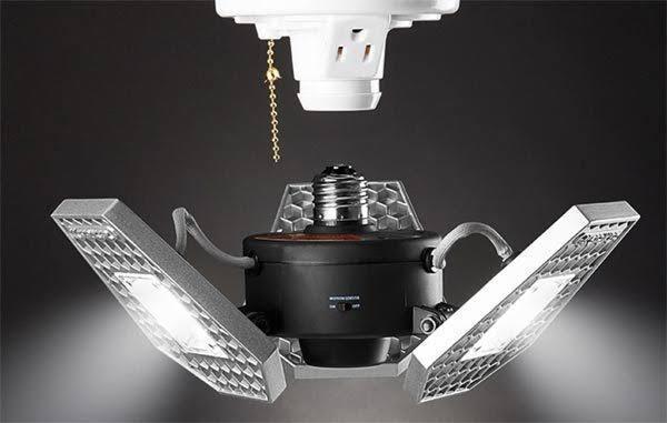 Bestsellrz® Industrial Led Lighting Motion Sensor Garage Lights Outdoor  Garage and Outdoor Lights Silver / Cool white Flexlumi™