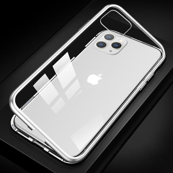 Bestsellrz® iPhone Case Magnetic Protective Tempered Glass Clear Case - RugCase™ iPhone Cases Crystal White / For iPhone 11 Pro Max RugCase™