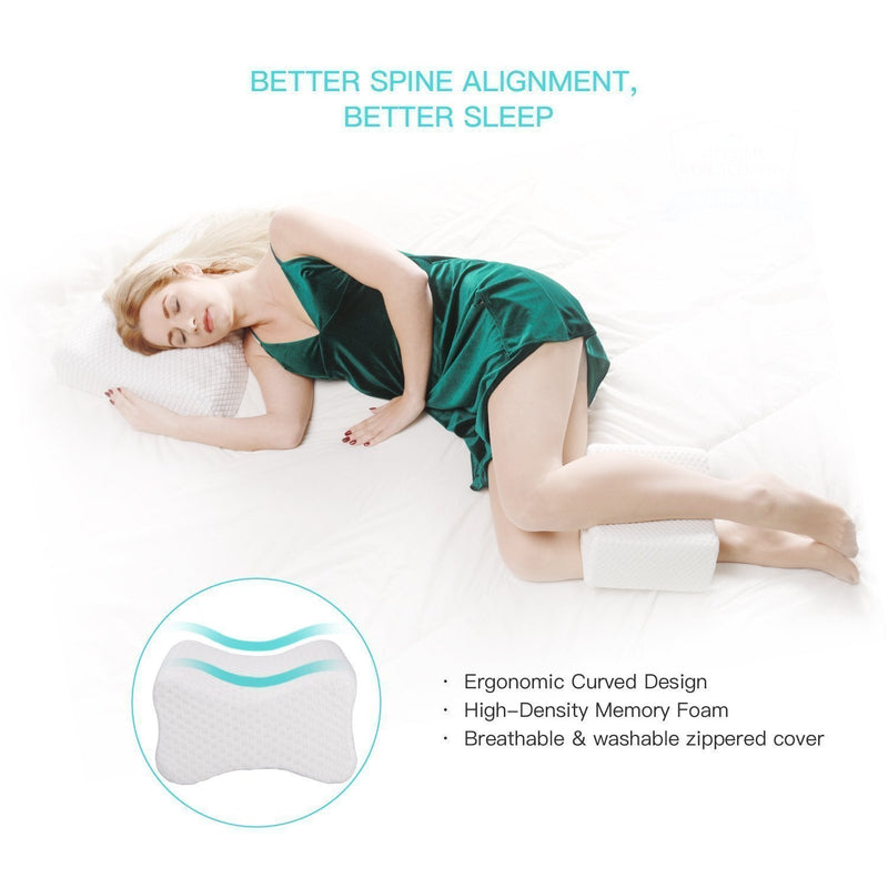 Bestsellrz® Knee Pillow Leg Under Contour Side Sleepers Orthopedic Back Pain Hip Body Pillows Duveno™