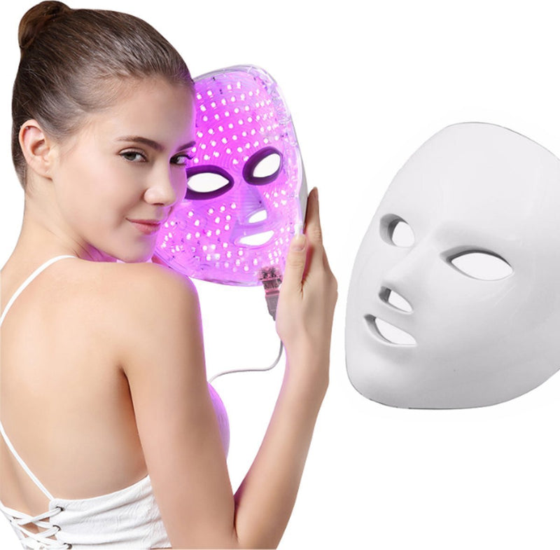 Bestsellrz® LED Face Mask Light therapy 7 color Anti Aging Acne Wrinkles Red Blue Face Skin Care Tools UK Plug / Lumask™ Lumask™