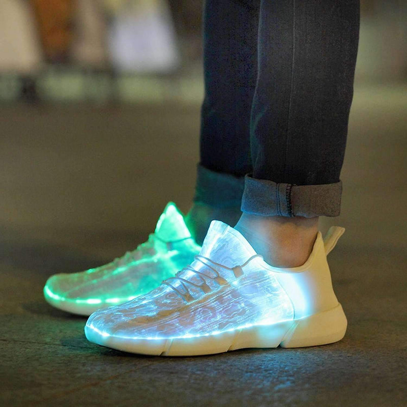 Bestsellrz® Led Light Shoes For Boys Men and Women Glowing Sneakers - Lumakiks™ Optic Fiber Sneakers Lumakiks™