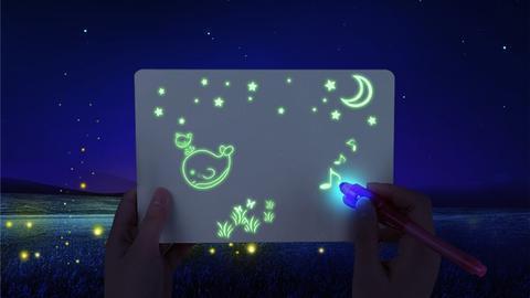 Bestsellrz® Light Drawing Pad Led Glowing Draw Toy Board - Sketchglo™ Luminous Drawing Board and Pen Sketchglo™