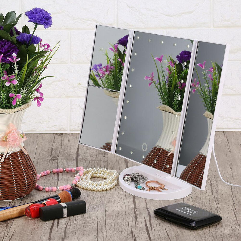 Bestsellrz® Lighted Makeup Mirror Smart Vanity Mirror with Lights 10X Magnifying - Mirror-Pro™ Makeup Mirrors Mirror-Pro™