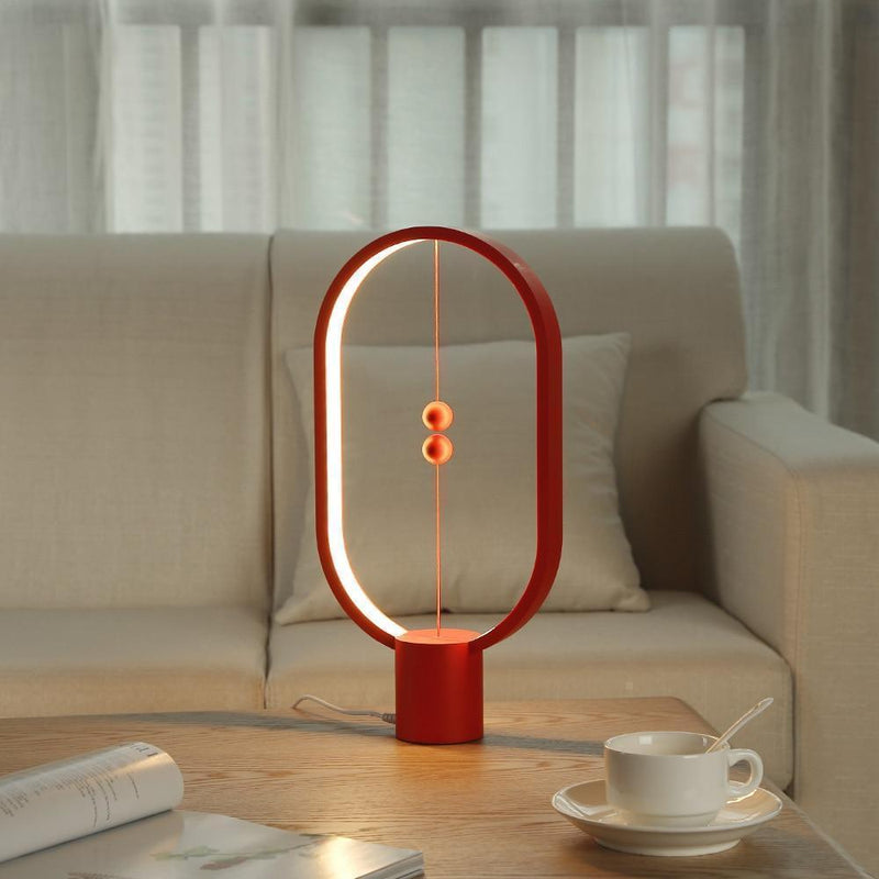 Bestsellrz® Magnetic Heng Balance Warm Light Lamp - Lambent™ LED Night Lights Ferrari Red Lambent™