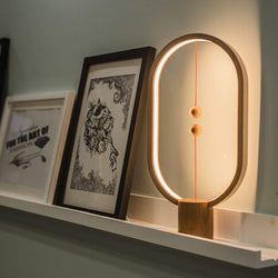 Bestsellrz® Magnetic Heng Balance Warm Light Lamp - Lambent™ LED Night Lights Pine Wood Lambent™