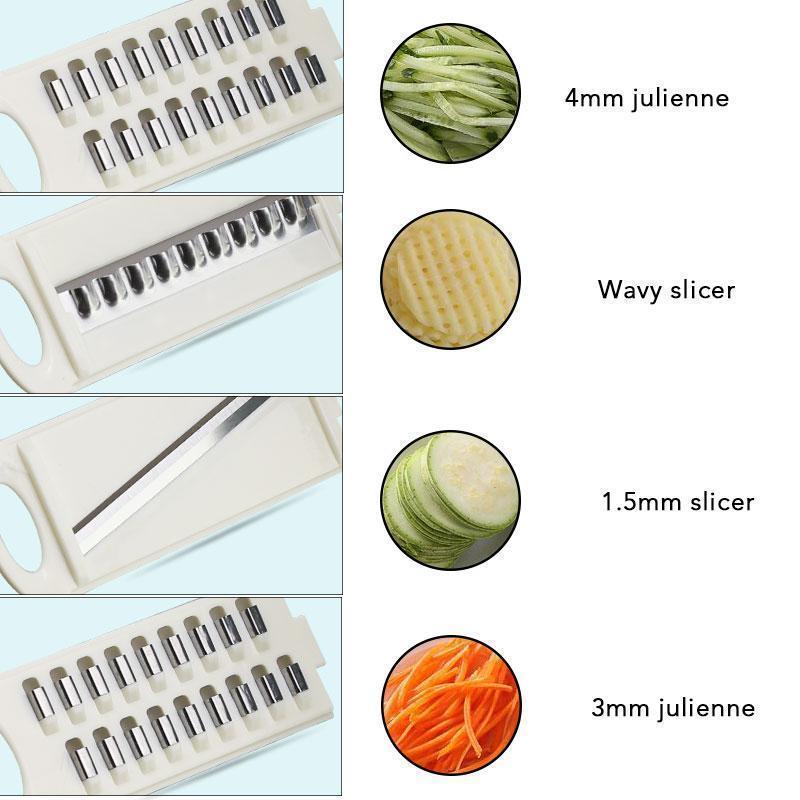 Bestsellrz® Mandoline Slicer Cutter Vegetable Strainer Potato Grater Egg Separator Shredders & Slicers Slickio™