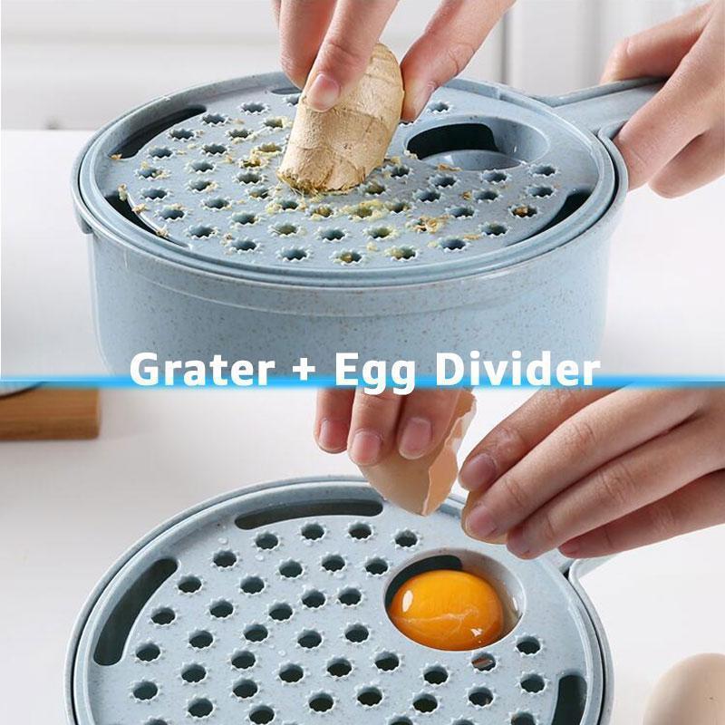 Bestsellrz® Mandoline Slicer Cutter Vegetable Strainer Potato Grater Egg Separator Shredders & Slicers Slickio™