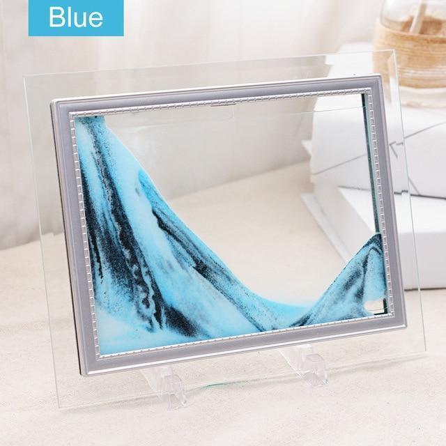 Bestsellrz® Moving Sand Art Deep Sea Sandscapes Glass Pictures Frame - Artoxay™ Sand Sculpture Blue / 10 inch (25cmX30cm) Artoxay™