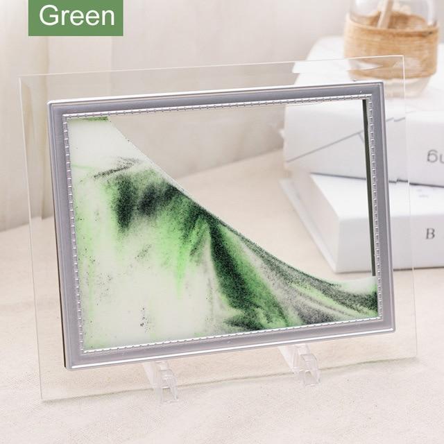 Bestsellrz® Moving Sand Art Deep Sea Sandscapes Glass Pictures Frame - Artoxay™ Sand Sculpture Green / 10 inch (25cmX30cm) Artoxay™