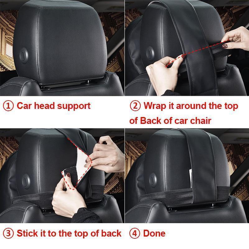 Neck and Lumbar Support Ergonomic Pillow for Car Seat Office Chair – Roziyo®