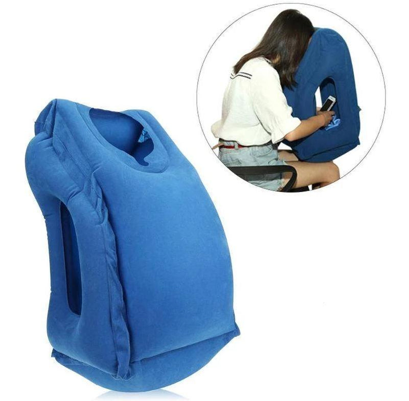 Bestsellrz® Neck Travel Inflatable Travel Airplane Nap Pillow - Restixo™ Travel Pillows Blue Restixo™
