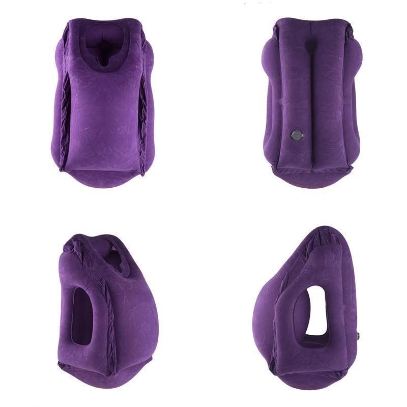 Bestsellrz® Neck Travel Inflatable Travel Airplane Nap Pillow - Restixo™ Travel Pillows Purple Restixo™