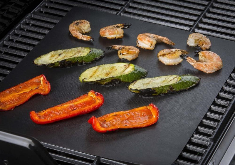 Bestsellrz® Nonstick BBQ Grill Mat Barbecue Cooking Baking Reusable Heat Resistant Grill Mats 5 Pack Grilleo™
